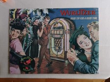 WURLITZER Jukebox  grande Plaque métal  ♠  rétro vintage USA ➤ 39x29cm