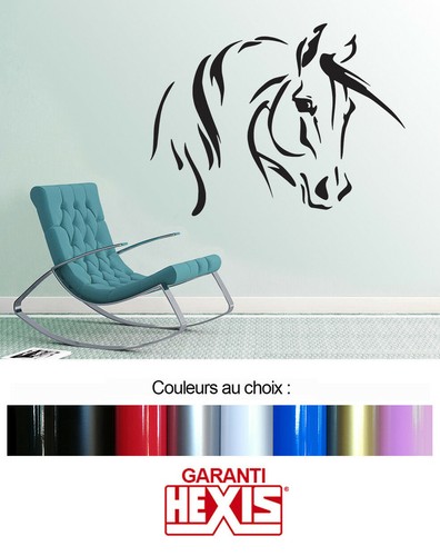 Decor mural mur cheval tête - decor,