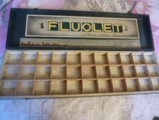 Coffret bois peint vintage