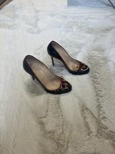 Sublime chaussures à hauts talons Cuir Vernis Et Léopard Christian Louboutin