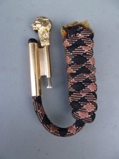 Ancien briquet à amadou tempête tête de lion made in spain