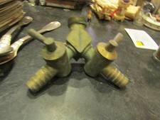 antique double brass faucet