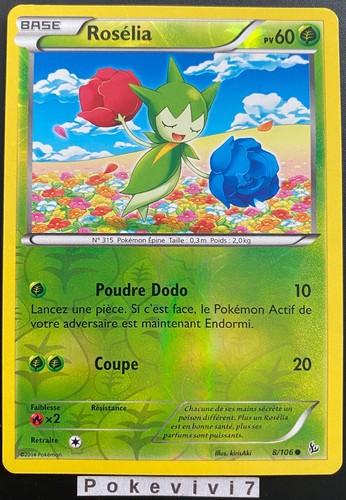 Carte pokemon roselia 106 - roselia, 8/106