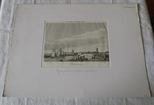 ANCIENNE GRAVURE FRANCE PITTORESQUE NORD (59) DUNKERQUE VUE SUR LES QUAIS