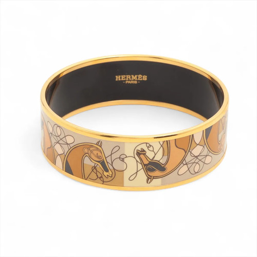 Hermès enamel bangle gp - hermès,