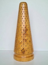 Grand support présentoir à sucettes de magasin en bois vernis années 1950-1960