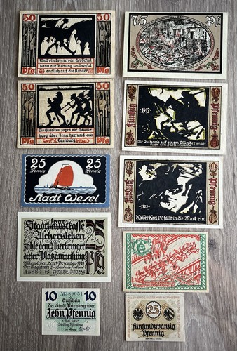 Lot billets allemand - lot, de