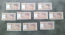 Lot De 10 Billets De 20 Francs