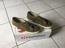 Baskets SUPERGA pointure 39 rafia kaki marron bon etat 94€