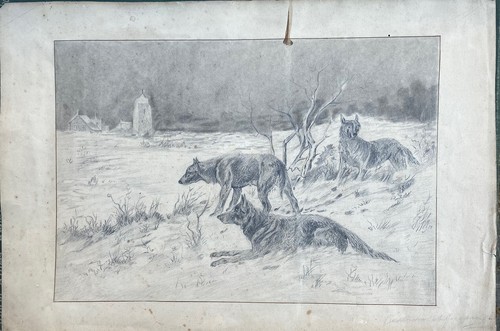 Paysage avec loups - “paysage,