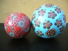 2 SPHÈRES BOULES ANCIENNES