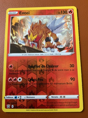 Carte pokemon entei 020 - pokemon, 020/163