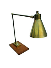 Lampe applique diabolo vintage laiton epoque guariche biny lamp vers 1950