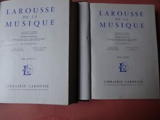Larousse de la Musique, dir. N. Dufourcq 2 vol. reliés,  1957, illustrés. sup.