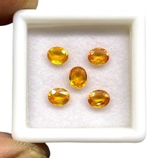 5 Pièces Naturel Jaune Saphir