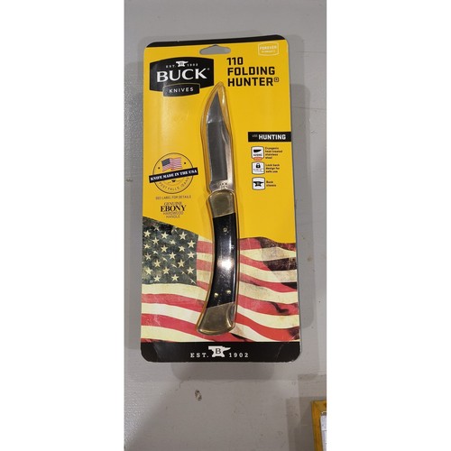 Buck 110 folding hunter - folding, knife