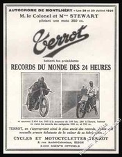 Publicité TERROT Moto Motorbike Vintage Ad Advertising 1926