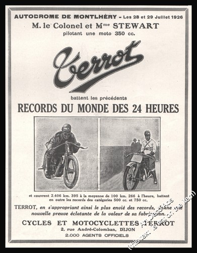 Publicité terrot moto - publicité,