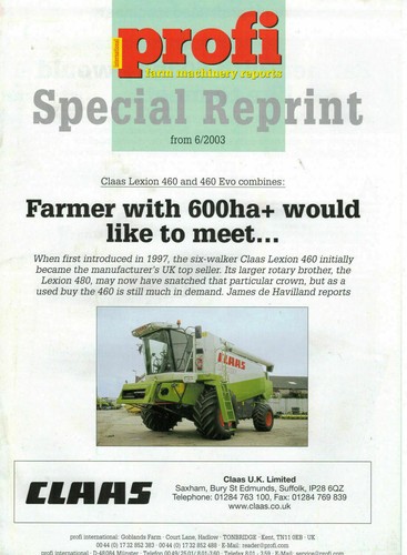 Profi report reprint claas - profi,