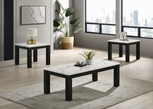 White black piece living - 3-piece,