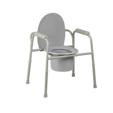 Chaise Commode Pliable Fixé Bras Acier Dos 4 Nombre Par Cypress Medical Products