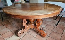 table de salle à manger napoléon III en noyer massif