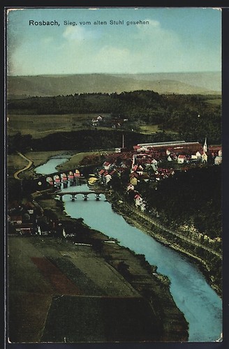 Carte postale rosbach sieg - carte, rosbach/sieg