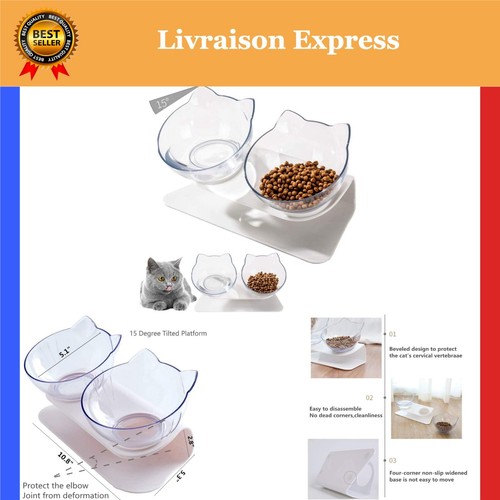 Gamelle double pour - , chat