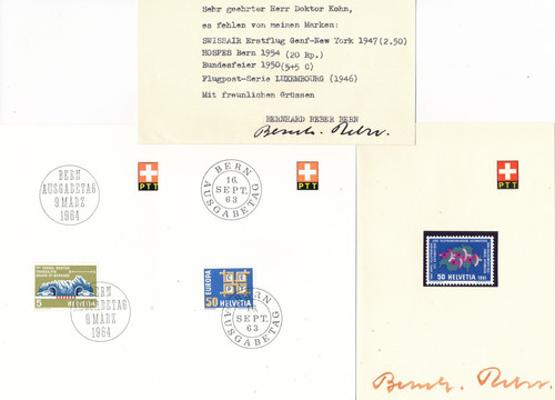 Suisse 1961 timbre - , et