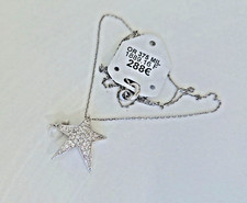 Collier neuf fin or blanc 9