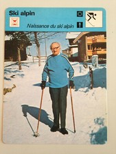 CARTE EDITIONS RENCONTRE 1978 / SKI ALPIN - NAISSANCE DU SKI ALPIN - ARNOLD LUNN