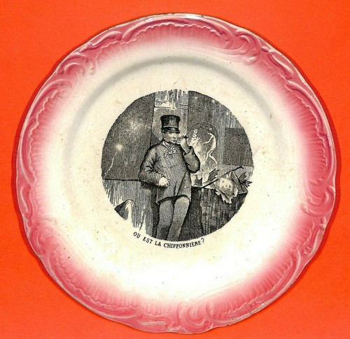 Faience gien assiette - (45),