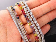 Collier multicolore- taille 33/36/41cm - 3/4mm - luxe - (infos priver)