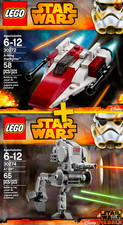 LEGO STAR WARS #30272, #30274 - A-Wing Starfighter + AT-DP - 100% NEW / NEUF