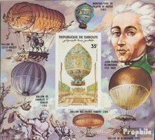 djibouti Block72B neuf avec gomme originale 1983 200 Années Aviation