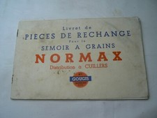 livret de pièce de rechange pour le semoir a grains NORMAX distribution cuillers