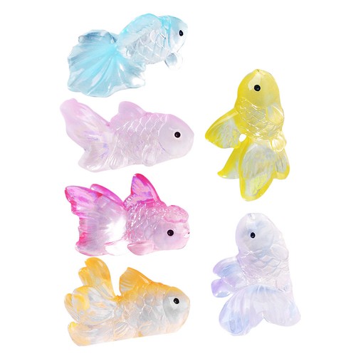 6pcs mini résine océan - mini,