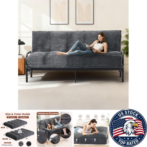 Luxurious gray futon mattress - gray,