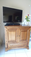 meuble tv merisier massif
