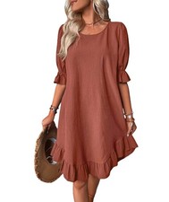 Robe Chemise d'été, en Lin