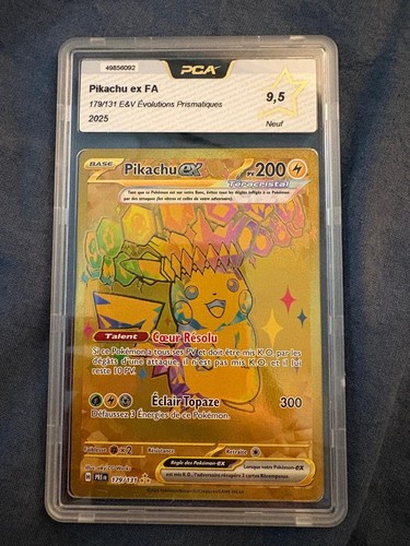 Carte gradée pca pikachu - carte,