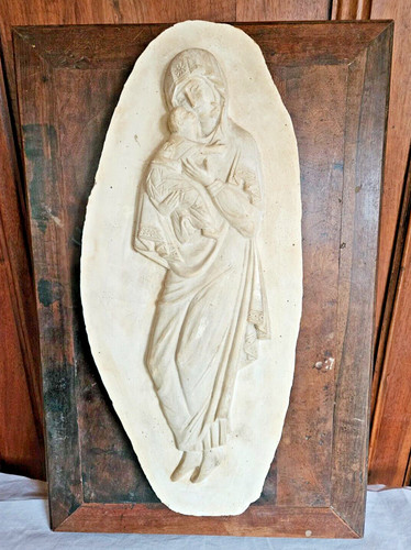Bas relief icone vierge - bas, a