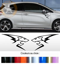 2 X LION POUR PEUGEOT 205 206 207 208 306 307 308 CC AUTOCOLLANT STICKER LA071B