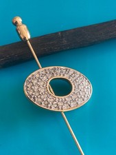 Epingle Pendentif Doré Signé