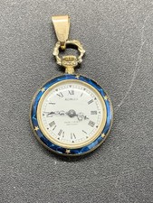 Ancienne Montre Gousset Mecanique Admira Emaillé Vintage Old Watch