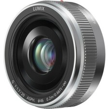 Panasonic H-H020AS Lumix G 20mmF1.7 II Asph. Objectif Micro Four Tiers sil 52694