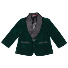 Enfants Garçon Velours Costume Blazer Veste Manches Longues Wedding Performance