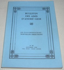 BULLETIN DES AMIS D’ANDRÉ GIDE N° 88 - LES FAUX-MONNAYEURS