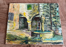 tableau N354 huile sur panneau