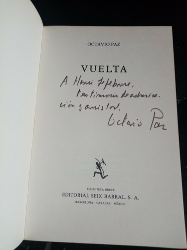 Vuelta octavio paz - paz,